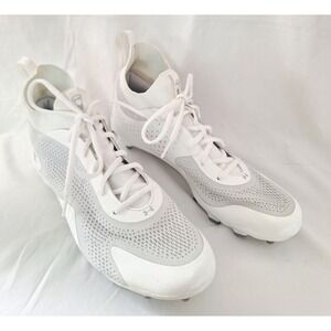 Under Armour Womens Glory 2 MC Lacrosse LAX Cleats White Size 10
